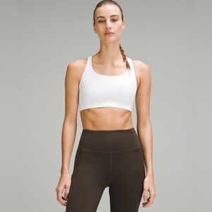 Lululemon Energy Bra Medium Support B-D Cup in White size 6